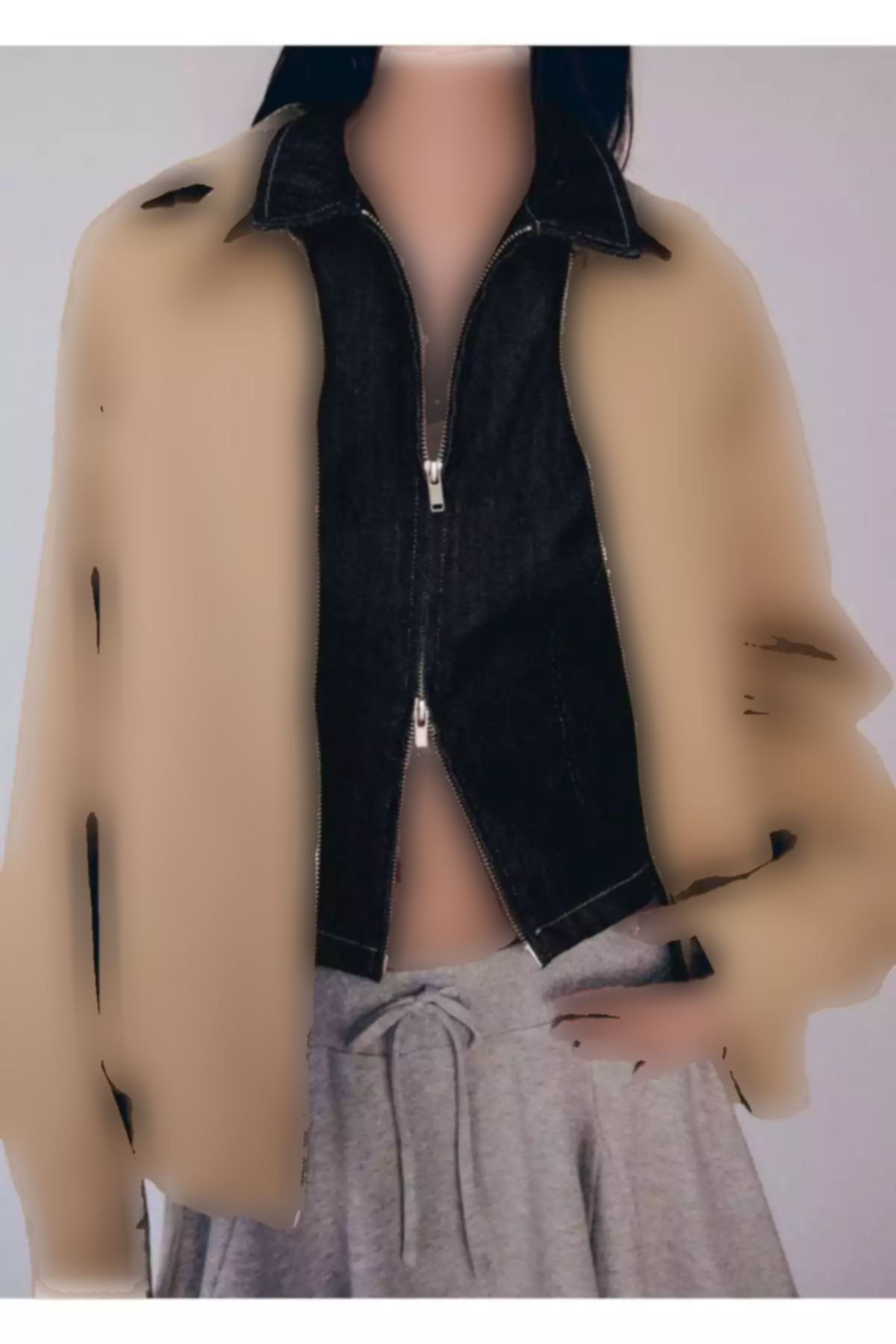 کت گشاد بامبر برند MANGO کد 1758264186