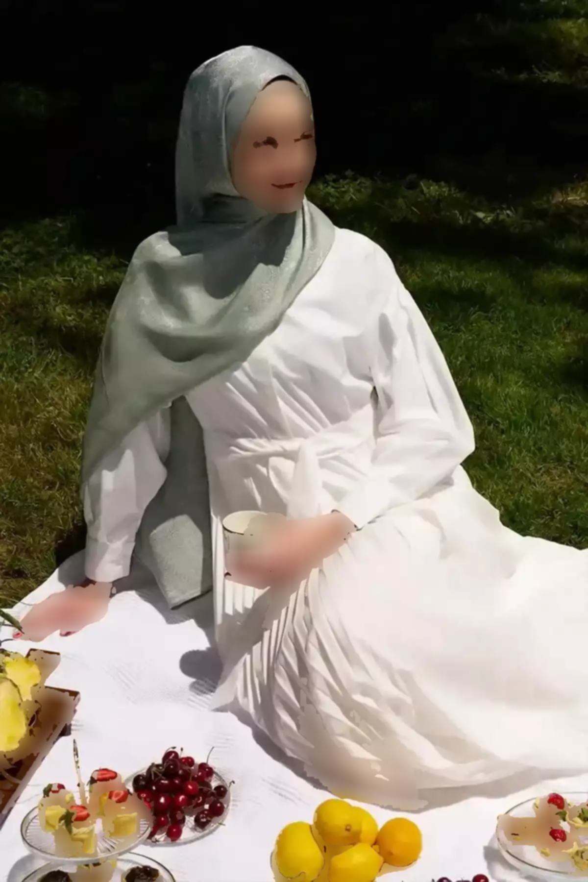 شال ظریف جاکار طرح نعنایی رنگ برند Madame Polo کد 1757930652