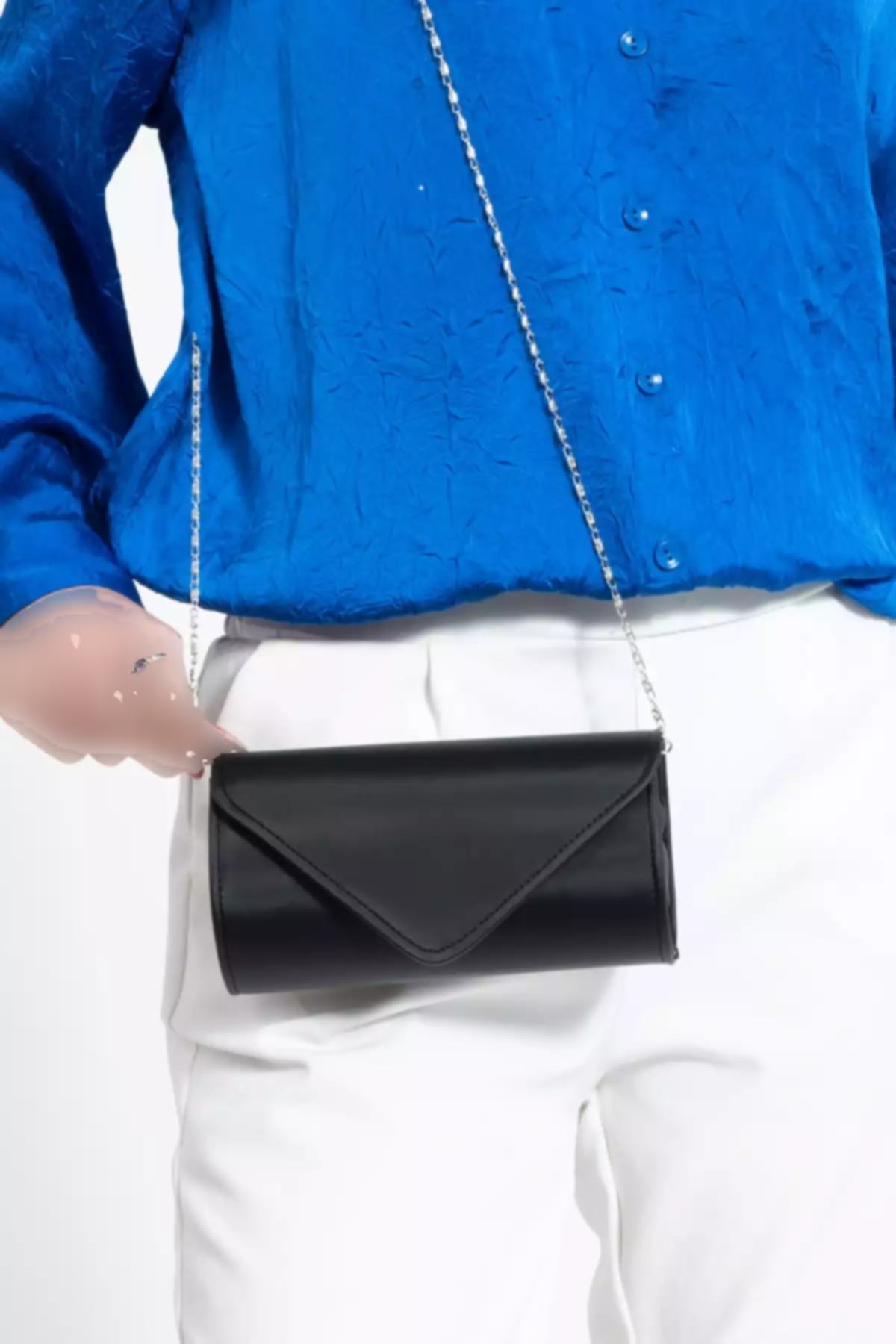 کیف مجلسی ساتن مشکی برند bibags کد 1758390667