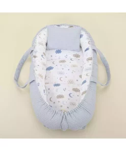 کریر لانه زنبوری دو طرفه آبی بالشت برند Yunikobaby کد 1757094072
