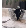 کیف دستی مجلسی شب زنجیردار طرحدار زنانه برند RUXENE کد 1758072067