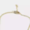 گوشواره گردنبند ست نگین دار 14عیار طلایی بنفش روکش زنانه تبر سر برند Defacto کد 1757272808