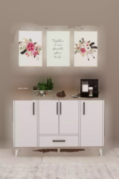 کابینت کمد آشپزخانه انبار گوشه ای اتلانتیک 1کشودار 4تاشو سفید چند کاربردی قهوه نودودو برند Mirobi کد 1758346385