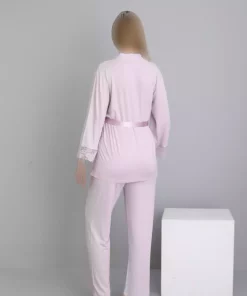 لباس راحتی طرح توری از جلو بسته شدنی نیلی بارداری برند Miss Dünya Lissa کد 1757759169