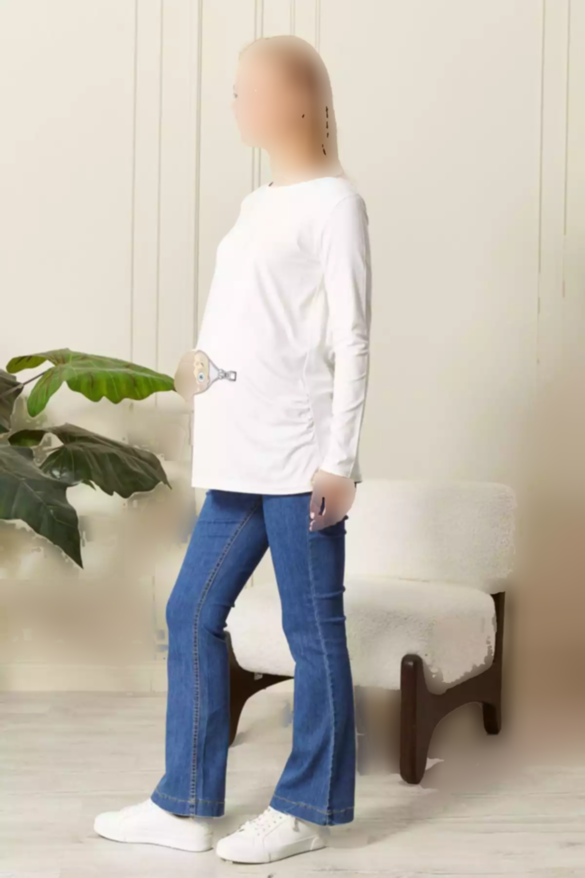 چاپی آستین بلند تیشرت بارداری برند Genel Markalar کد 1758474785