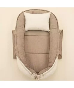 کرم کریر بافتنی muslin دو طرفه سنگی بالشت برند Yunikobaby کد 1757076072