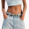 کمربند زنجیردار مدالون برند Bershka کد 1757219590