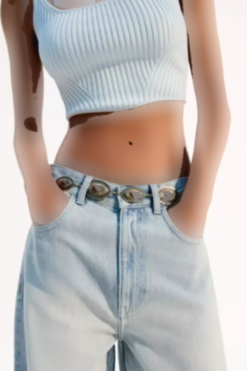 کمربند زنجیردار مدالون برند Bershka کد 1757219590