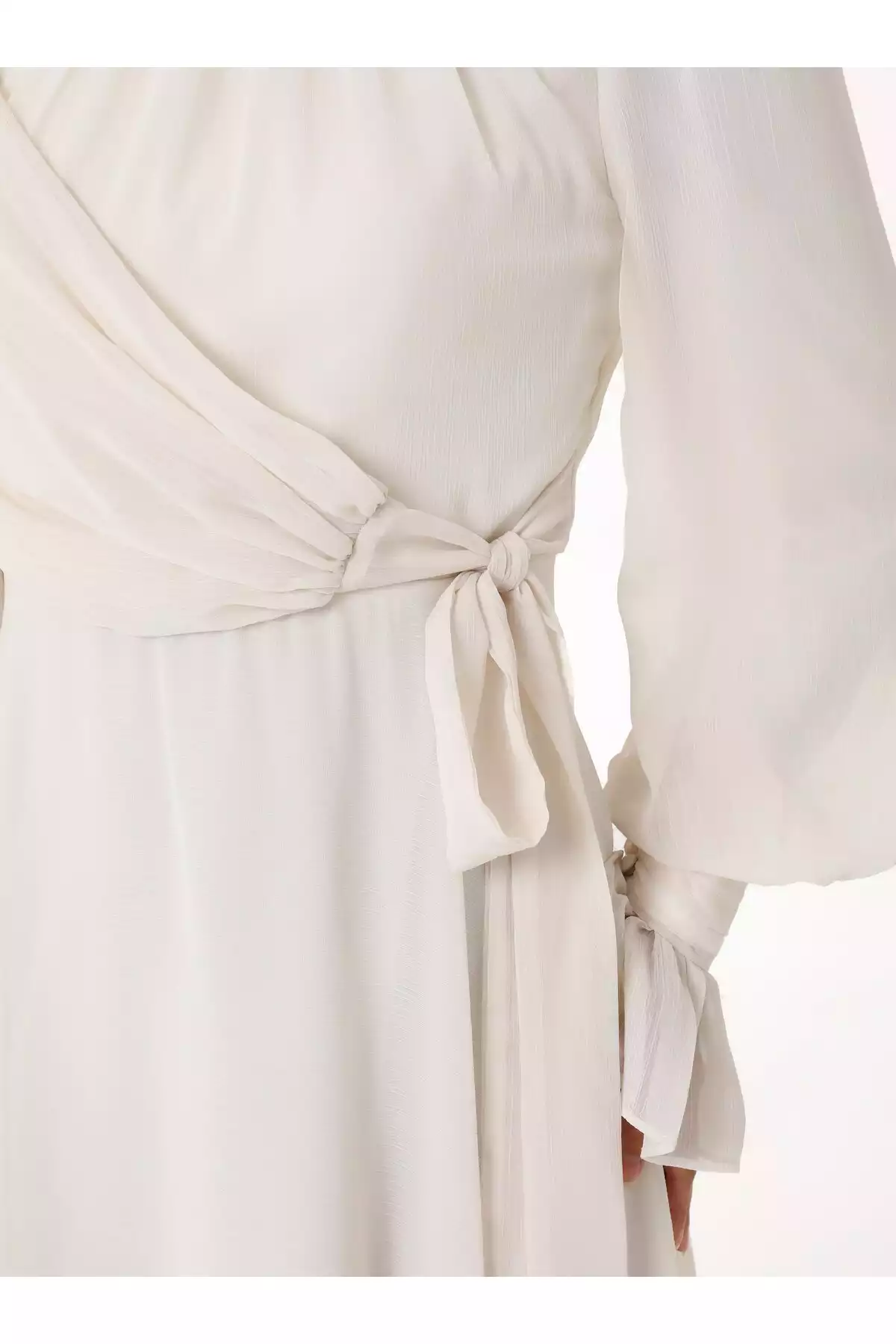 لباس مجلسی پوشیده شیفون شیری یوریو برند Refka کد 1758121866