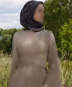 روسری طرح قهوه برند Madame Polo کد 1757934668