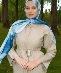 شال کریستال طرح آبی برند Madame Polo کد 1757934726