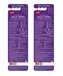 خمیر دندان مسواک سفیدکننده مسافرتی 25گرم مجموعه-نارنجی-زرد برند R.O.C.S. کد 1756964527