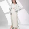 ست لباس شب نرم بلند و گشاد طرح گلدار بافتنی برند Rimel Homewear کد 1758065467
