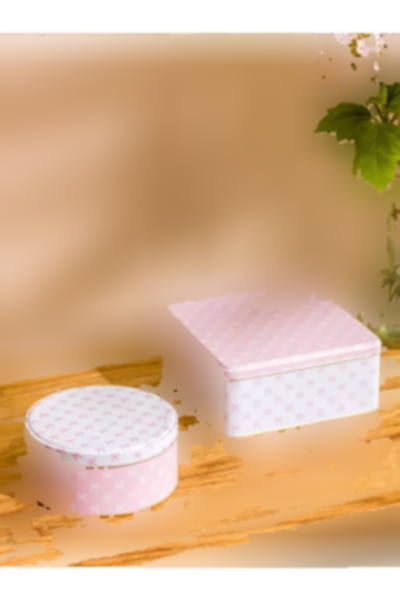 ظرف نگهداری پاپیون فلزی چاپی صورتی برند LC Waikiki کد 1758361269