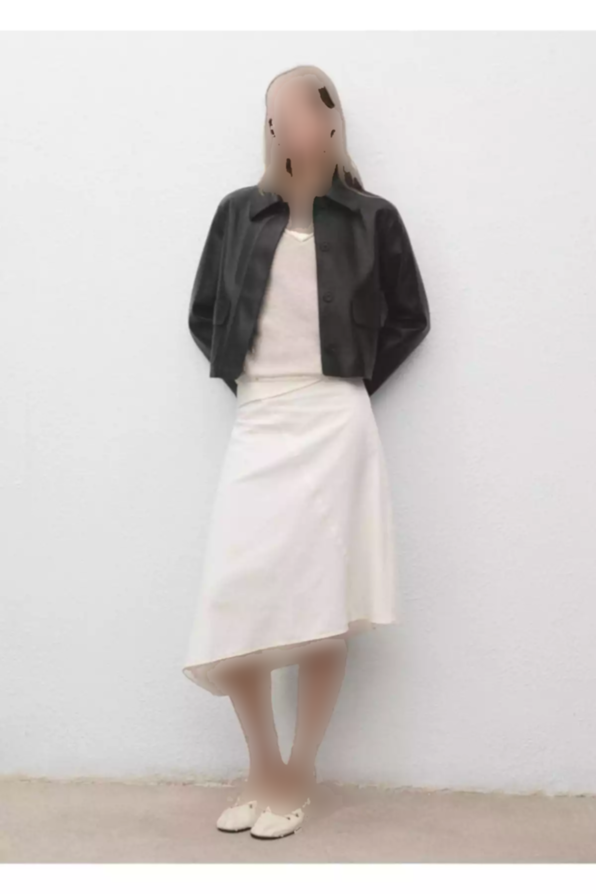 کت جیب دار به صورت چرم برند MANGO کد 1758269529