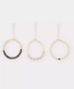 دستبند نگین دار طلایی زنانه برند Defacto کد 1757272689