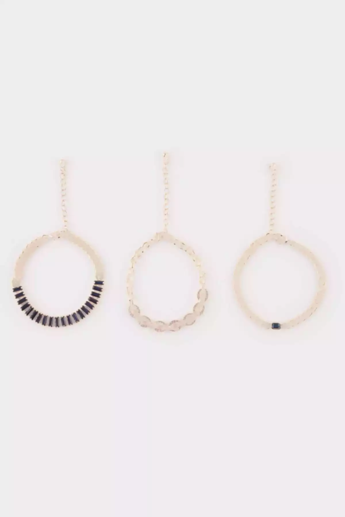 دستبند نگین دار طلایی زنانه برند Defacto کد 1757272689