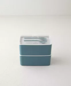 جعبه ناهار پلاستیکی 1l 1l- 2طبقه دار Time سبز mezzaluna برند English Home کد 1758379264
