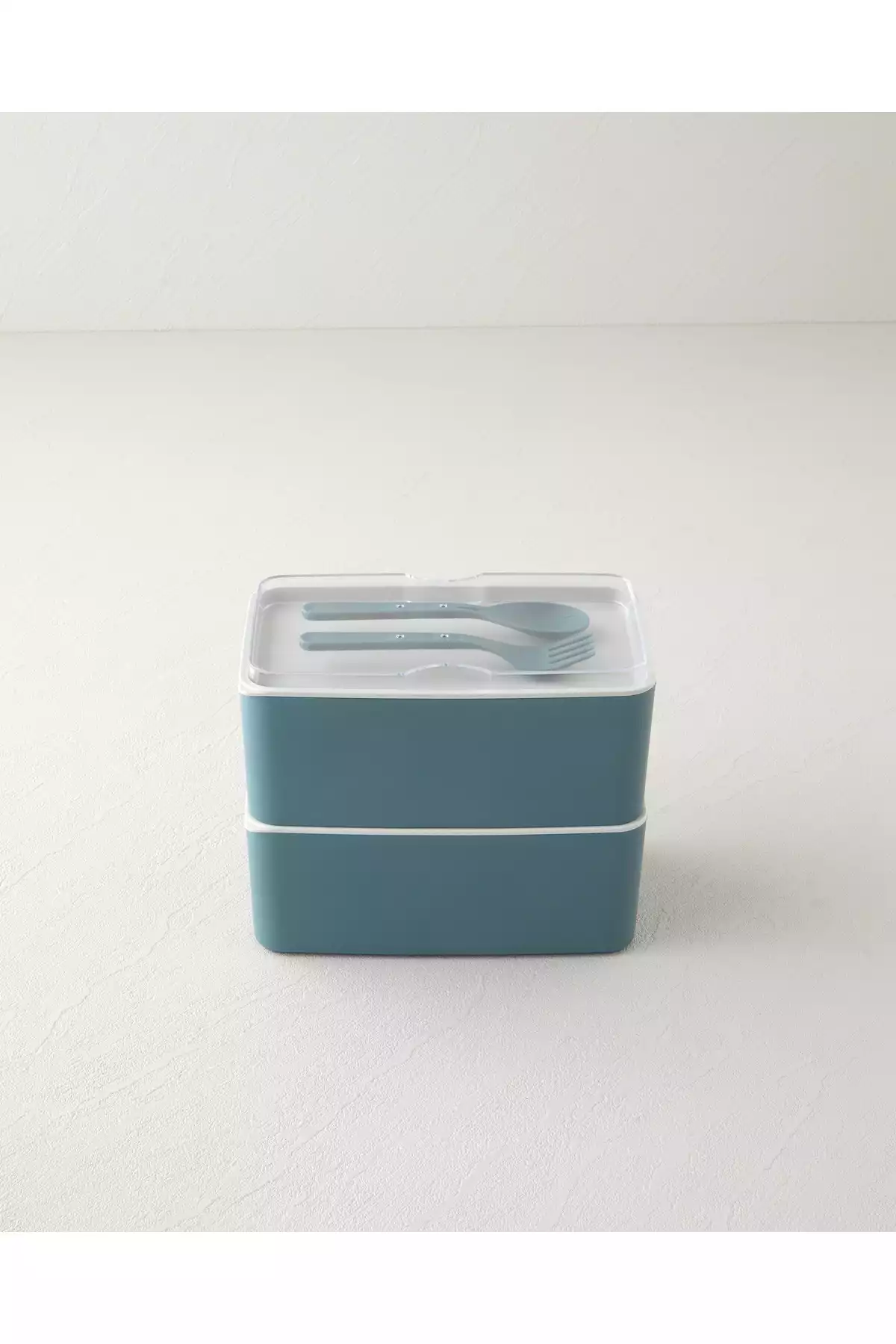 جعبه ناهار پلاستیکی 1l 1l- 2طبقه دار Time سبز mezzaluna برند English Home کد 1758379264