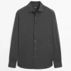 پیراهن اسلیم فیت کشی برند Massimo Dutti کد 1757758989