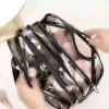 ساک کیف لوازم آرایش مراقبت مسافرتی ست تنظیم کننده ساحلی قسمته بزرگ شفاف آرایشی و بهداشتی زنانه برند woys کد 1758440468