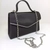 کیف مجلسی اکسسوار دار ساتن سنگی نقره مشکی زنانه برند dizaynbag کد 1758390665