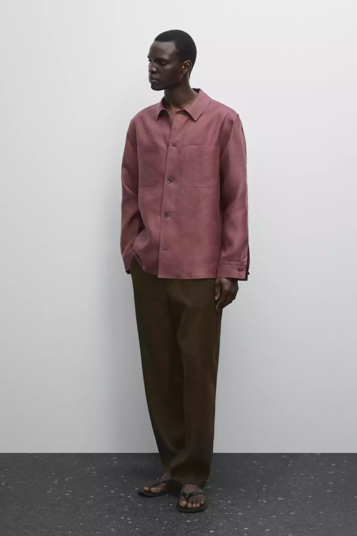 کت جیب دار 100کتان برند Massimo Dutti کد 1757756470