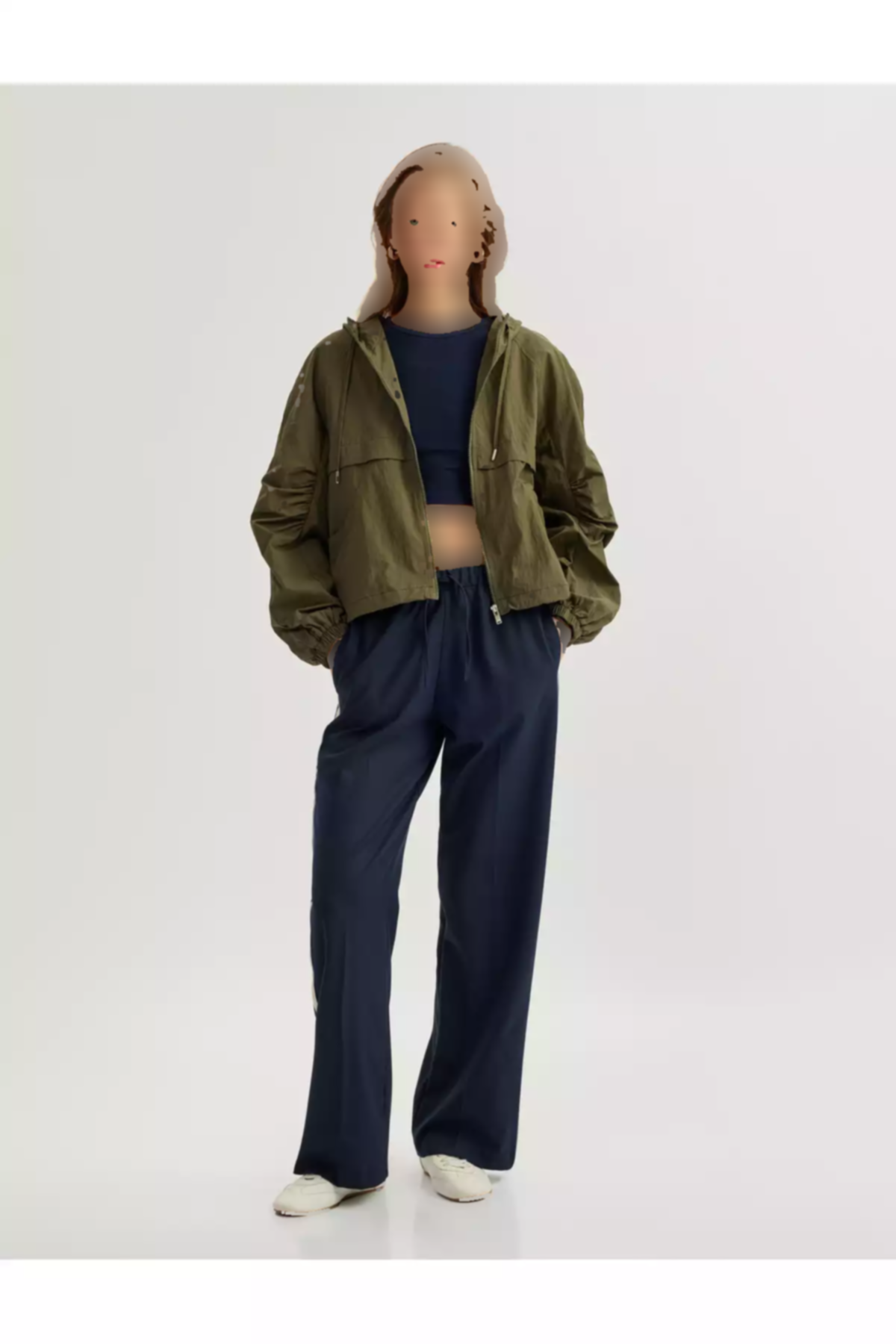 بارانی قالب کلاهدار جیب دار راحت کوتاه زیپدار برند Koton کد 1757707929