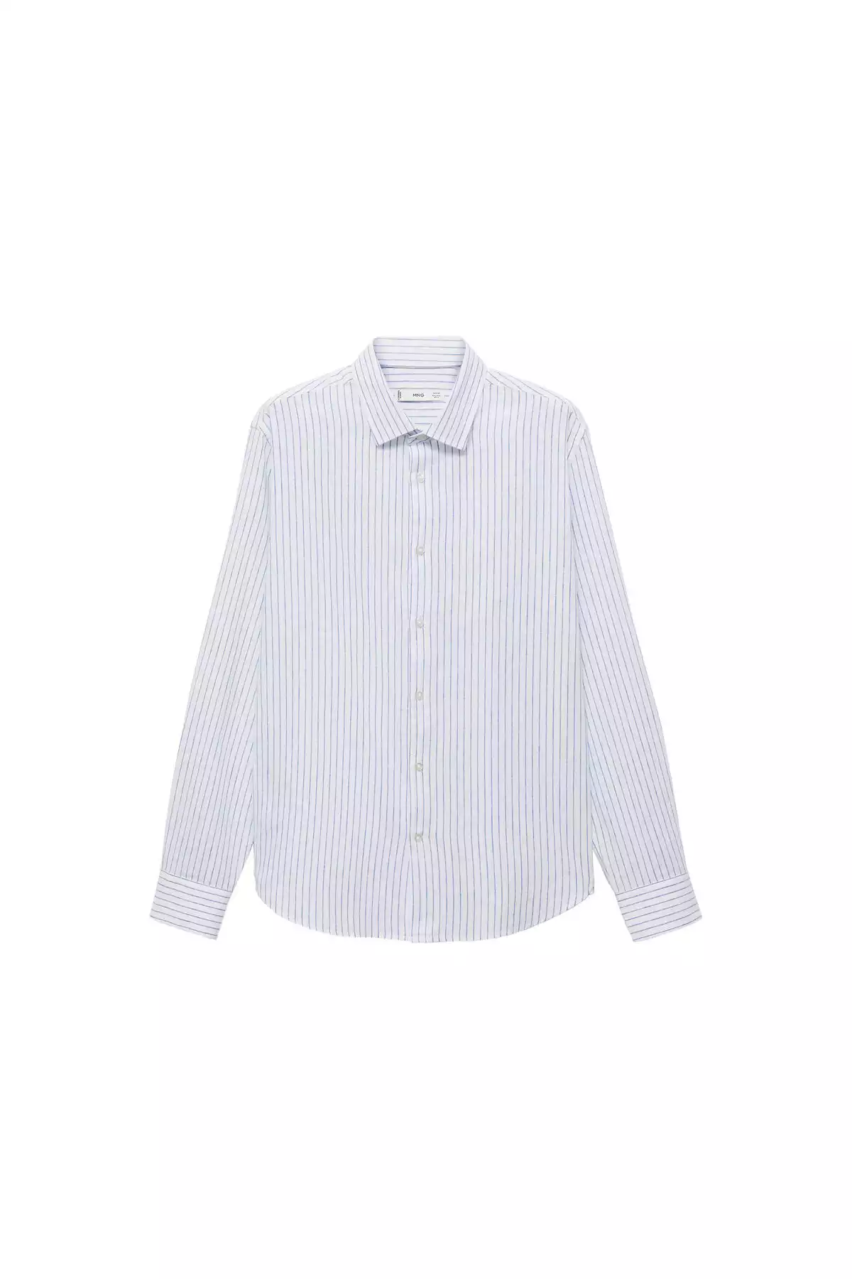 پیراهن سفید آبی مردانه برند MANGO کد 1757748968