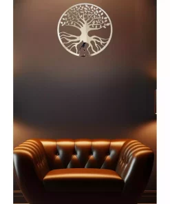 دیوار برش درخت ام دی اف اینهای لیزر نقره 30x30cm برند Numa Concept کد 1757110390