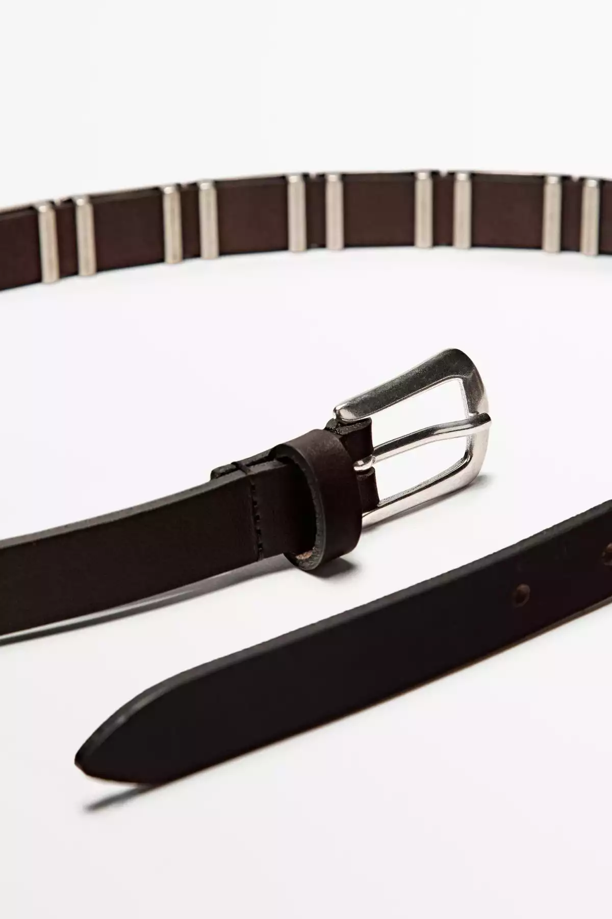 کمربند دار فلزی تکه دوزی شده برند Massimo Dutti کد 1758030129