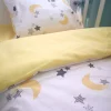 ملحفه ست لحاف بچه گانه ستاره دار ماه زرد بالشت برند Bebek Özel کد 1756899073