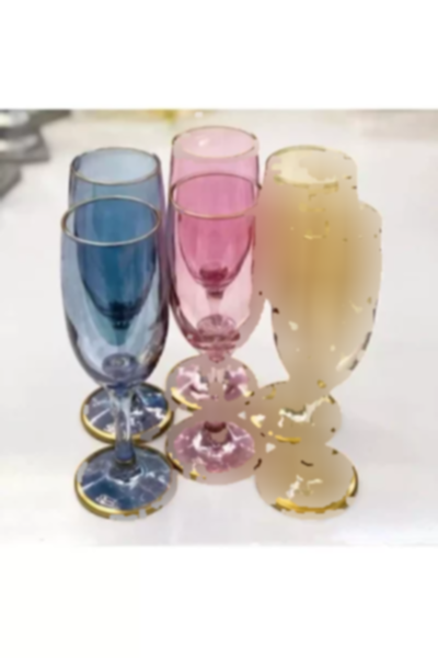 ست لیوان تزئینی شیشه ای آب 6نفره قهوه برند Paşabahçe کد 1758213729