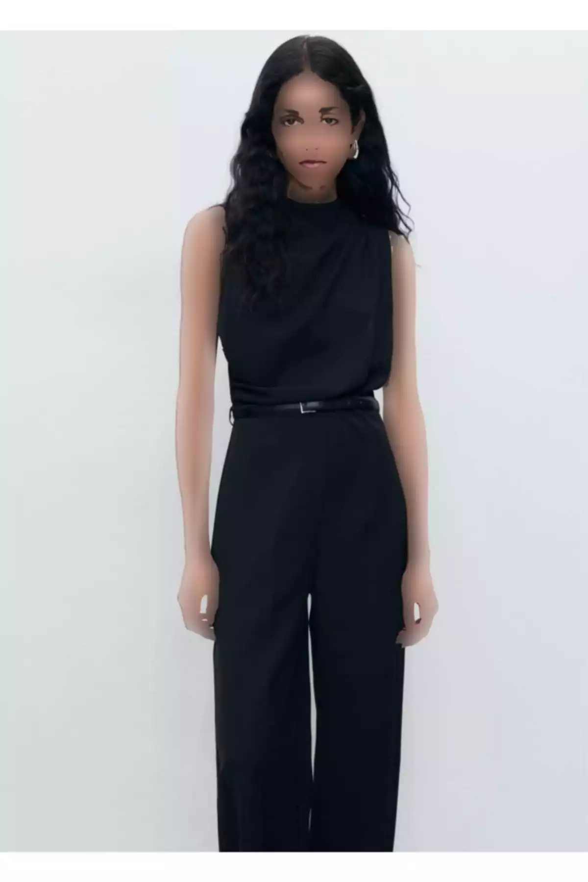 سرهمی یقه بلند کمربنددار برند MANGO کد 1757742190