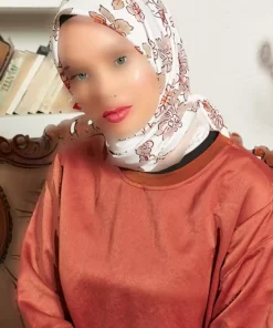 روسری بژ سری روکوکو برند Madame Polo کد 1757934665