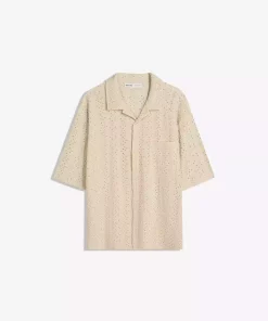 پیراهن قلاب دوزی شده آستین کوتاه برند Bershka کد 1757755033
