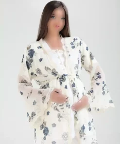 لباس راحتی ست توری طرحدار طراحی ویژه والاندار سرمه ای بارداری زنانه برند Lohussa کد 1756946470