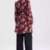 تونیک داخل آستردار شیفون طرح گلدار بارداری برند KATLİN MATERNİTY WEAR کد 1757234949