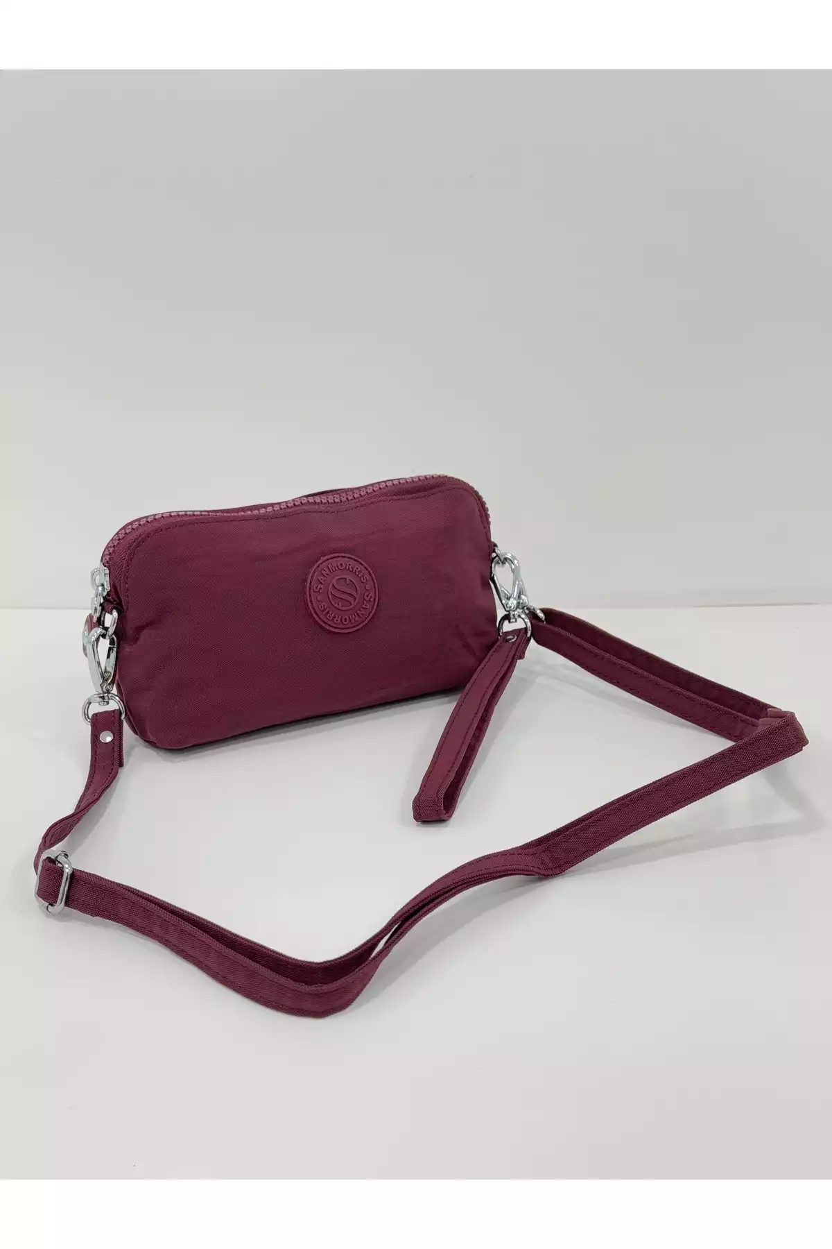 کیف لوازم آرایش قسمته سکه ضربدری مدل طرحدار دارنده قلم/کوزدان بنددار برند Sanmorris کد 1758433270