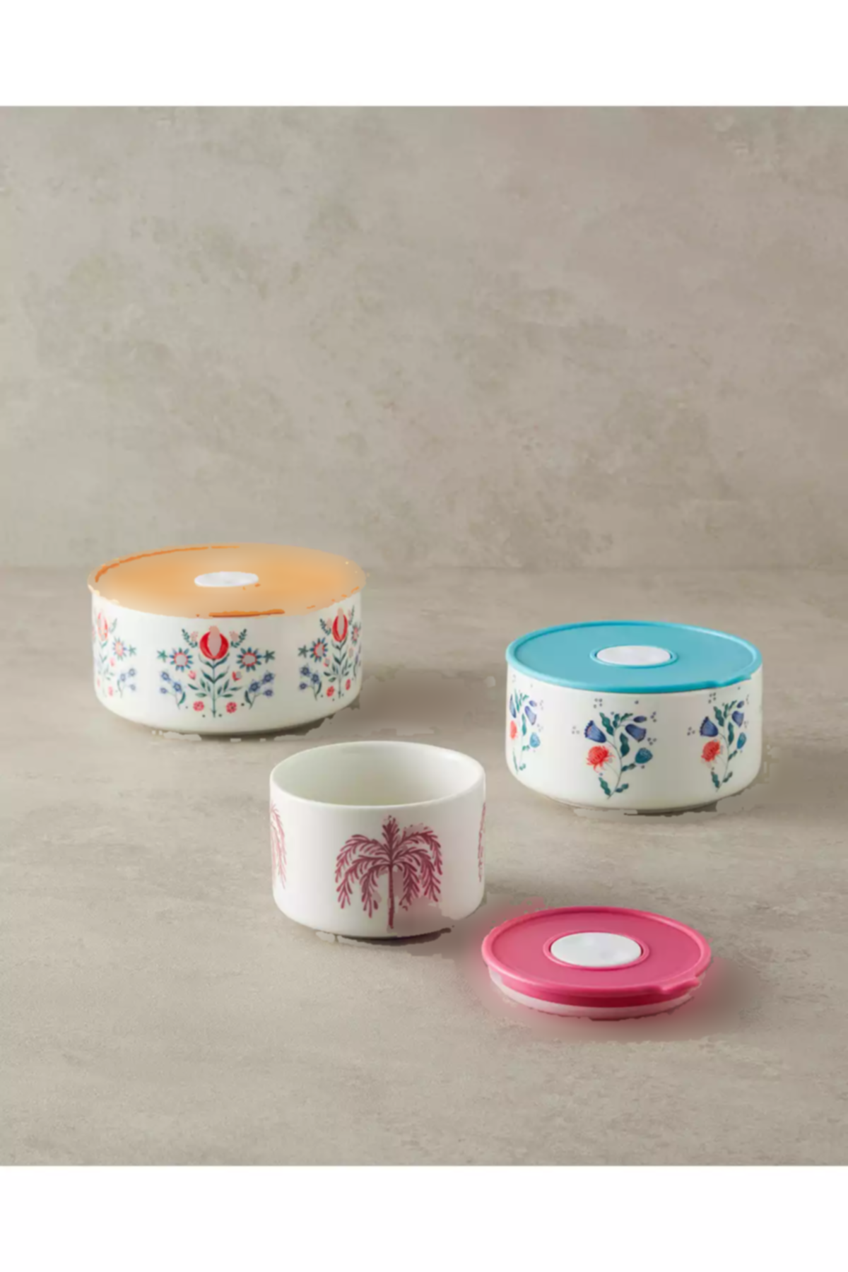 ظرف نگهداری جدید گلدار زرد کارناوال برند English Home کد 1758490269