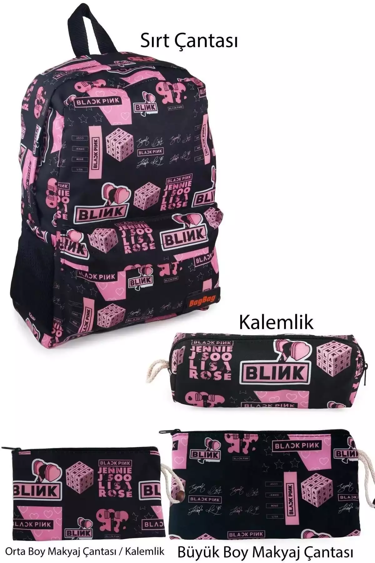 کیف لوازم آرایش کوله پشتی ست بزرگ طرحدار برند HEX COLLECTİON کد 1758177668