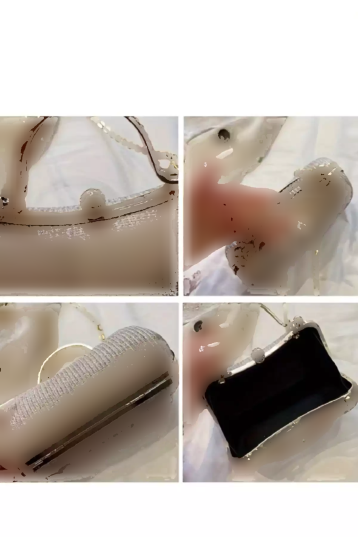 کیف مجلسی ظریف پارچه رنگ طلایی طراحی زنانه برند GUİZA کد 1758408071