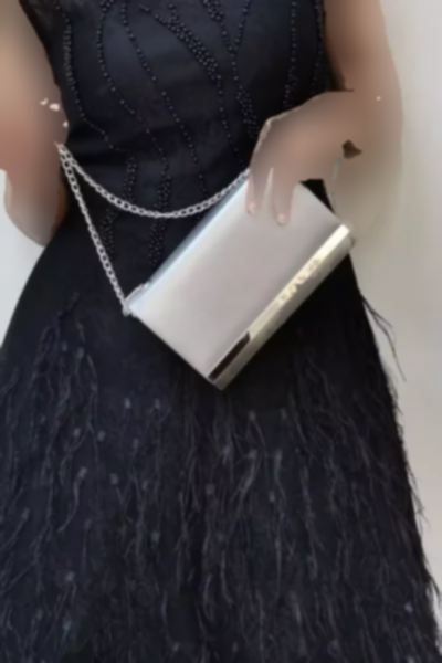 کیف مجلسی زنانه پارچه نقره برند NAZART کد 1758408065