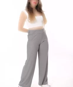 کمر کشی سایز بزرگ طوسی شلوار زنانه برند Şans کد 1757956267