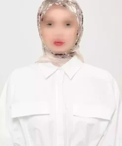 روسری لیز نمیخورد روزانه طرحدار چاپی چند رنگ غیر کریستالی برند Madame Polo کد 1757934728