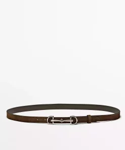 کمربند دار بافتنی چرم برند Massimo Dutti کد 1757222888