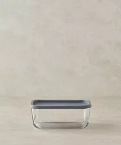 ظرف نگهداری تازه شیشه ای 1170میلی لیتر طوسی برند English Home کد 1758385387