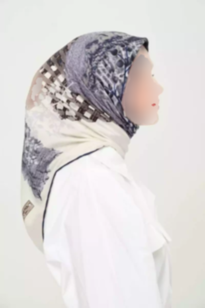 روسری لیز نمیخورد روزانه طرح‎دار چاپی چند رنگ غیر کریستالی برند Madame Polo کد 1757935863