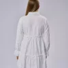 پیراهن- تونیک پیراهن بارداری یقه دیپلمات چیندار issil برند Işşıl کد 1757258768