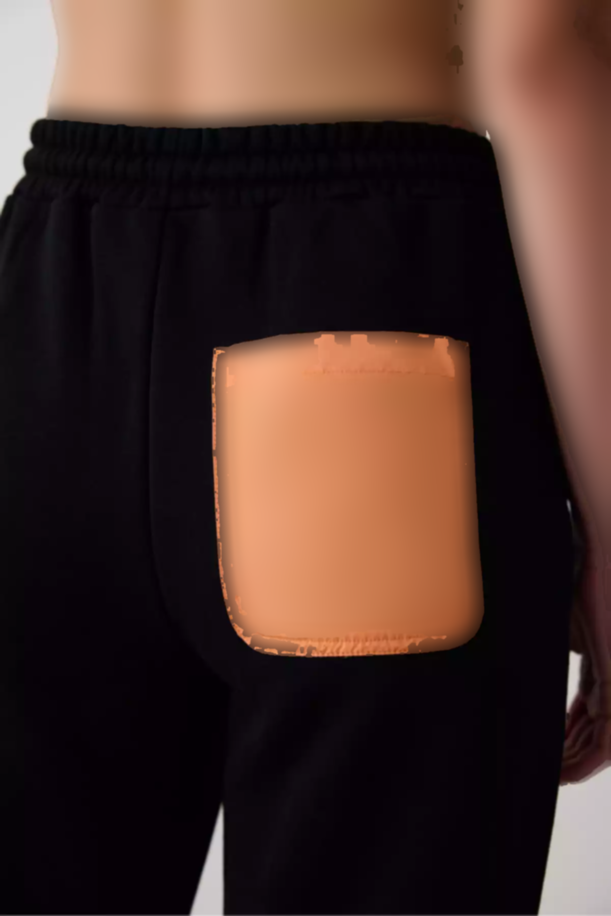 دور کمر بلند پاچه گشاد سعود شلوار مشکی برند Penti کد 1758037268